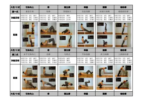 囚徒健身六艺十式图文详解(最终个人完美修改编)
