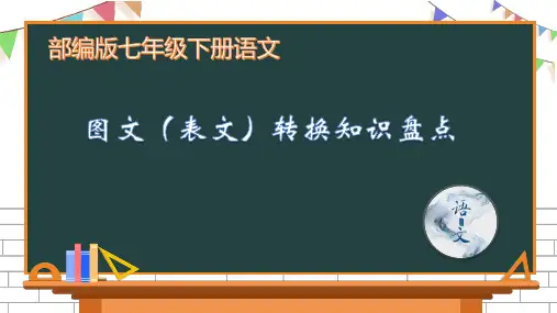   图文(表文)转换知识盘点(课件)-2022-2023学年七年级语文下册课内基础知识盘点及训练