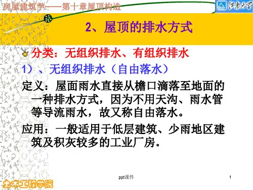 屋顶排水设计  ppt课件