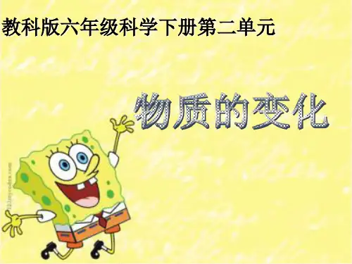 六年级下册科学课件  第二单元复习课｜教科版(共20张PPT)