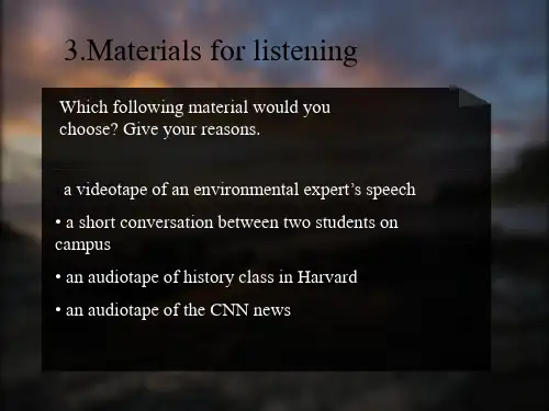 focus on listening 教学ppt