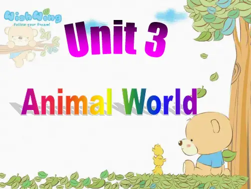 六年级英语上册《Unit3Animalworld》课件人教新起点