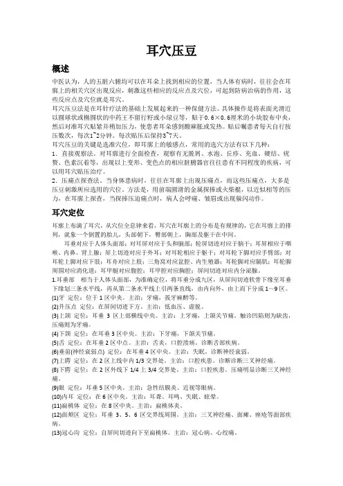 耳穴压豆