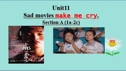 九年级英语初中人教版Sad_movies_make_me_cry_unit11_A1(1a-2b)ppt课件