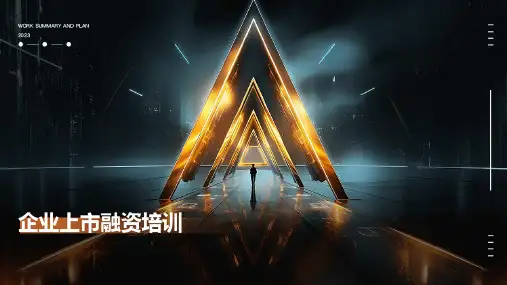 《企业上市融资培训》课件