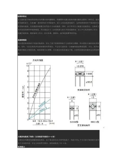 交叉圆柱滚子轴承的结构和特点