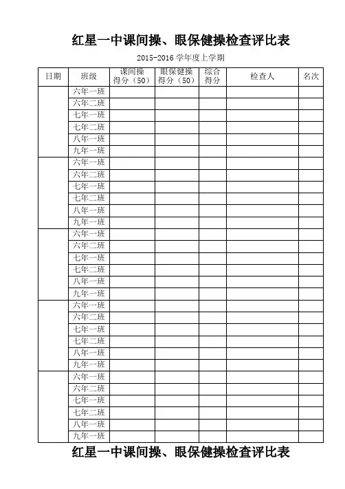 2015-2018两操检查记录