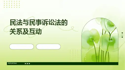 民法与民事诉讼法的关系及互动