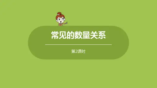 苏教版小学数学 四年级下册 《第三单元 课时2 常见的数量关系》教学课件PPT