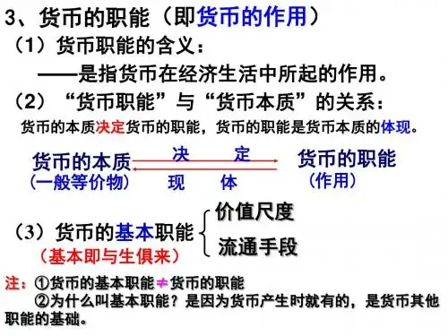 高一政治第一课神奇的货币_讲课课件