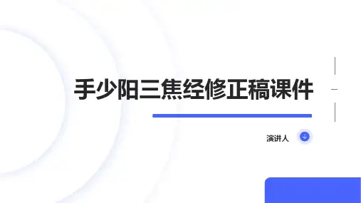 手少阳三焦经修正稿课件