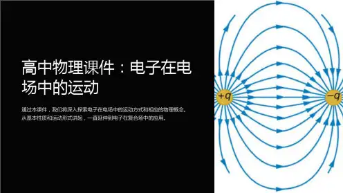 高中物理课件：电子在电场中的运动