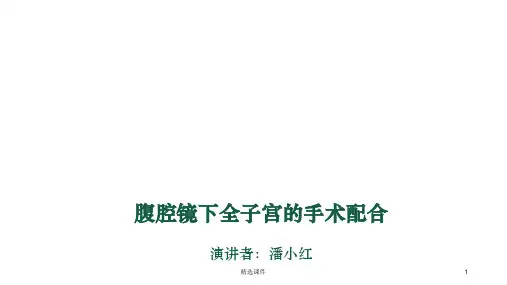 腹腔镜下子宫切除手术的手术配合PPT课件