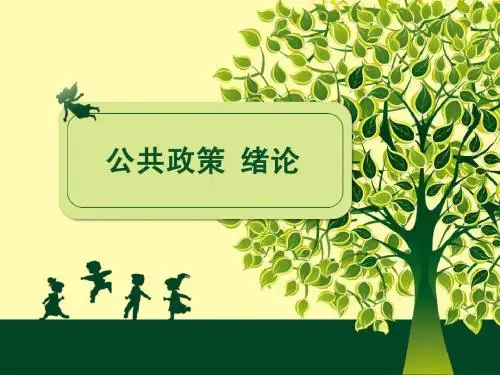 《公共政策学》参考 PPT