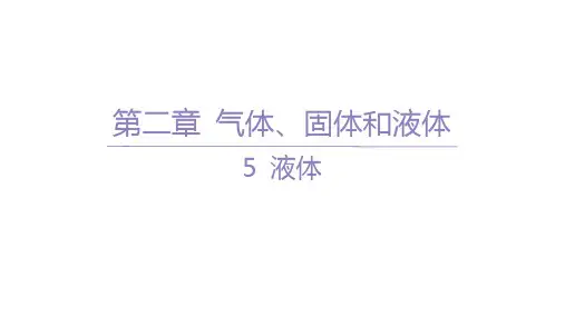 人教版高中物理选择性必修第三册精品课件 第二章 气体、固体和液体 5 液体