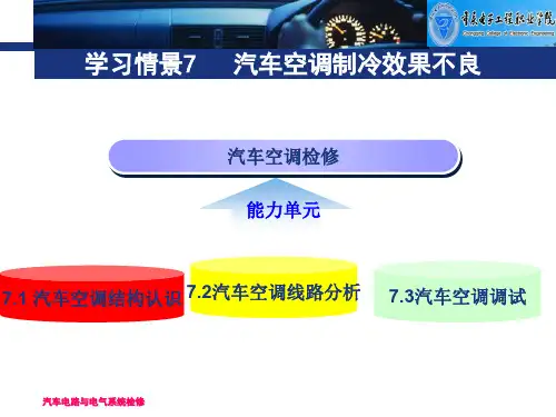 汽车电器与辅助电子系统技术及检修汽车电路与电气系统调试7
