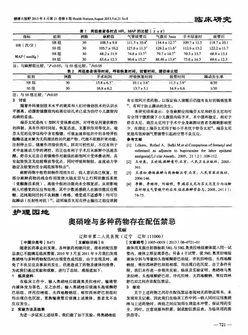 奥硝唑与多种药物存在配伍禁忌
