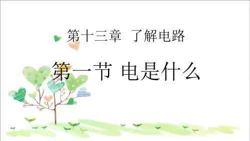 初中物理九年级上册《14第1节 电是什么》PPT课件 (3)