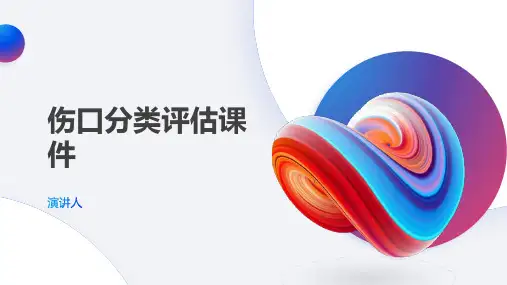 伤口分类评估课件
