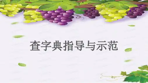 部编人教版二年级语文上册《部首查字法》教学课件