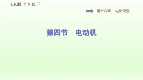 2021春鲁科版九年级物理下册课件第16章  16.4电动机