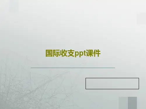 国际收支ppt课件64页PPT