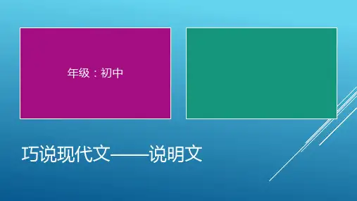 2020中考一轮备考说明文专题阅读 PPT课件(38张ppt)