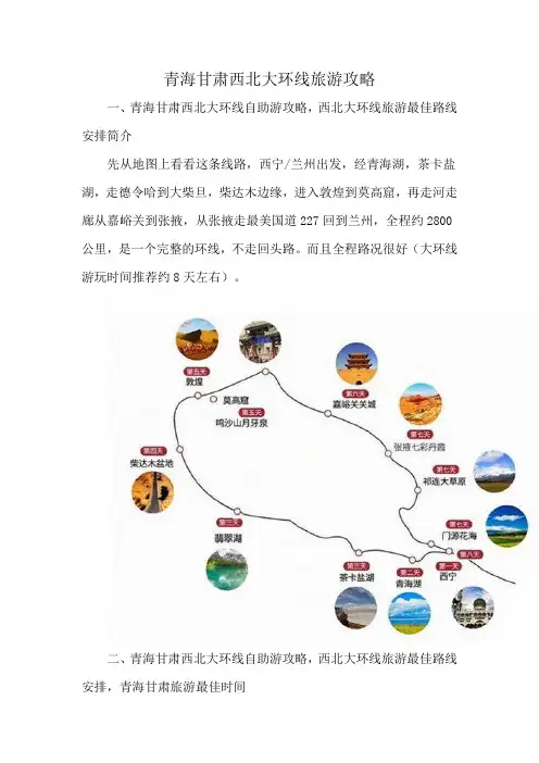 青海甘肃西北大环线旅游攻略