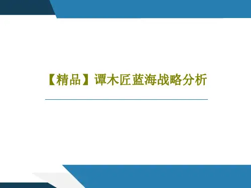 【精品】谭木匠蓝海战略分析17页PPT