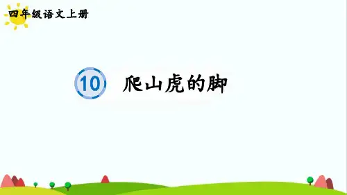 人教版部编版最新小学四年级语文上册《爬山虎的脚》名师课件