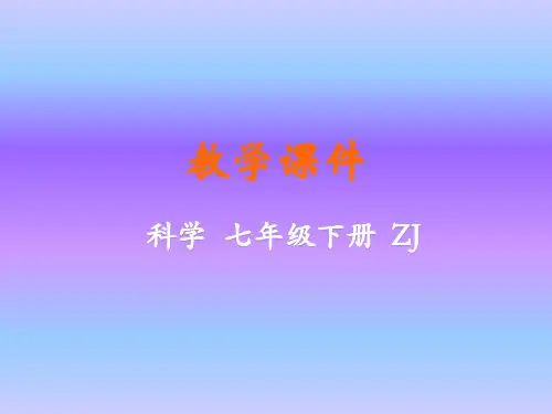 浙教版科学七年级下册课件3.1机械运动课时2