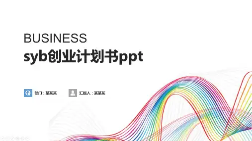 syb创业计划书ppt