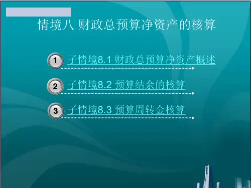 财政总预算净资产的核算