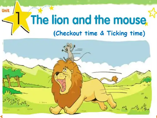 英语六年级下牛津译林版unit 1 the lion and the mouse课件(22张)