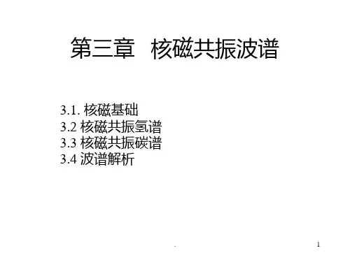 核磁共振氢谱PPT课件