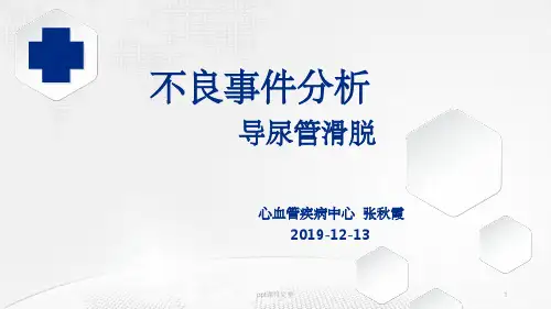 尿管滑脱不良事件分析ppt课件