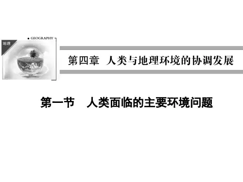 人类面临的主要环境问题ppt课件