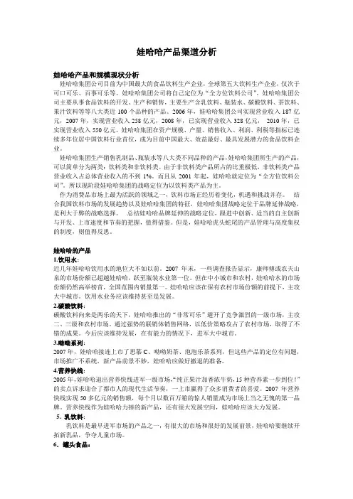 娃哈哈营销渠道管理