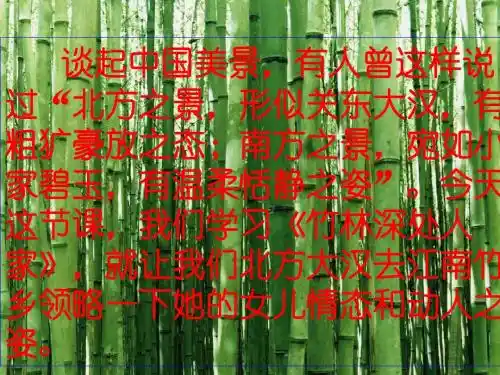 11、竹林深处人家