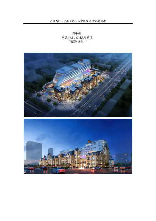 大宸设计：体验式商业综合体设计昊成新天地