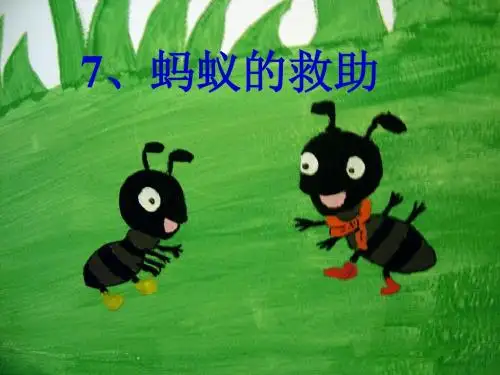《蚂蚁的救助》2课件(语文S版三年级下册课件)