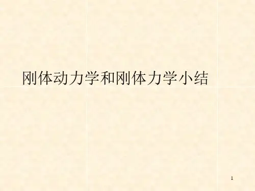 高二物理竞赛课件：刚体动力学和刚体力学小结