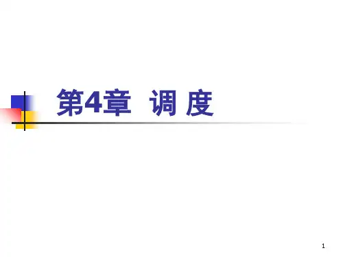 第四章--调度PPT课件