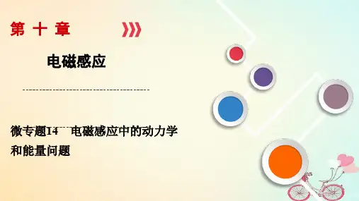 2019年高考物理大一轮复习微专题14电磁感应中的动力学和能量问题课件新人教版95