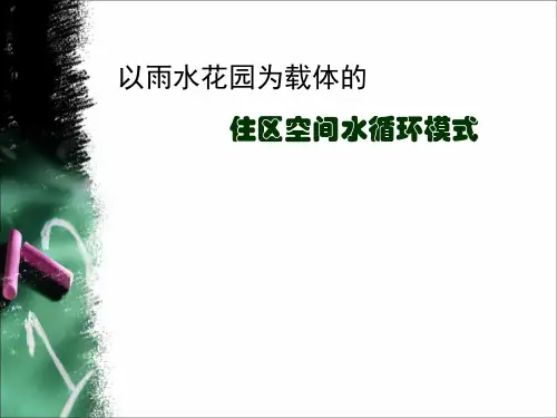 雨水花园参考课件