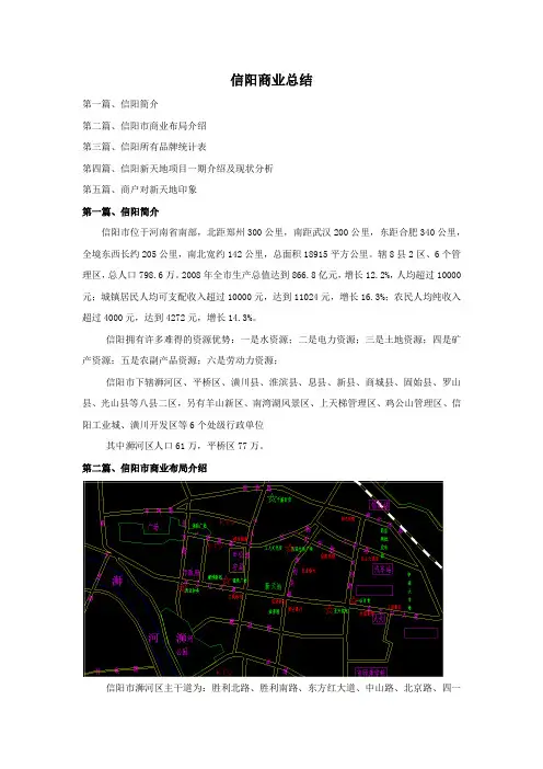 信阳商业总结整理版