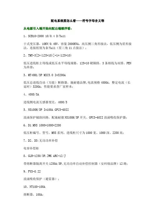 配电系统图---符号识图