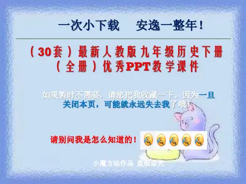 【30套】最新人教版九年级历史下册【全册】优秀PPT教学课件汇总  