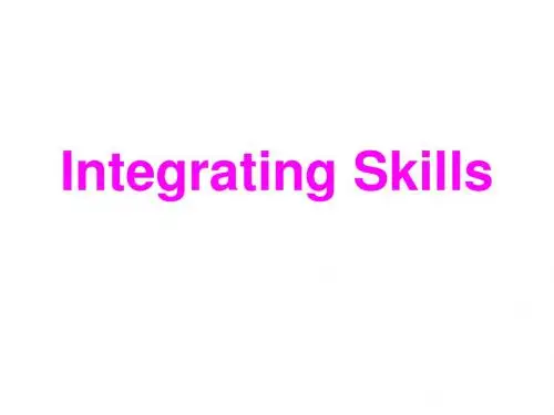 高二英语integrating-skill(新编2019)