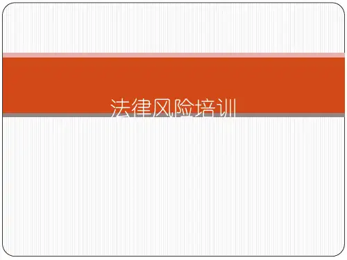 财务法律风险培训 ppt课件